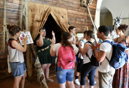 Gruppo in visita 