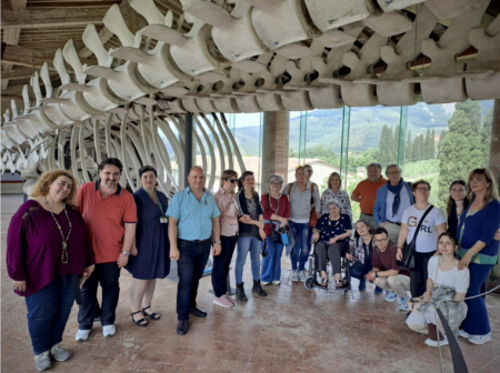 Gruppo in visita Galleria dei cetacei