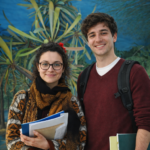 Studenti roll up sala ere geologiche